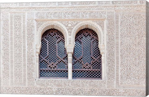 Framed Nasrid Palace, Alhambra, Granada, Andalucia, Spain Print