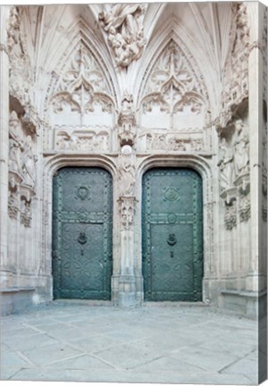 Framed Toledo Cathedral Door, Toledo, Spain Print