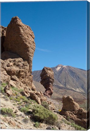 Framed Spain, Tenerife, Las Canadas, Volcanic rock Print