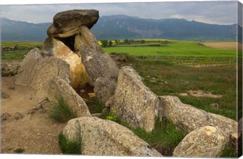 Framed Sacred burial site near Elvillar village, La Rioja, Spain Print