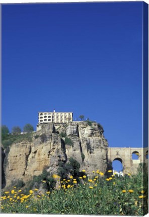 Framed Parador and Punte Nuevo, Ronda, Spain Print