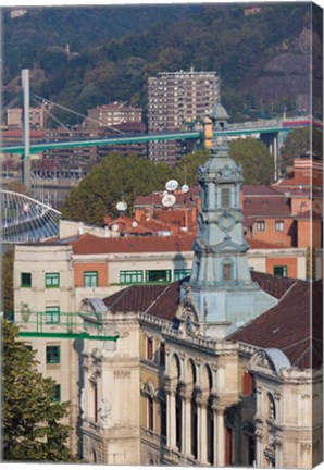 Framed Town Hall, Bilbao, Spain Print