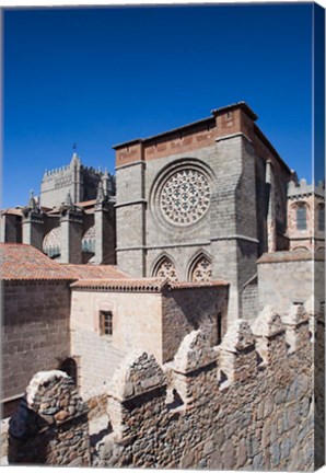 Framed Las Murallas, Avila, Spain Print