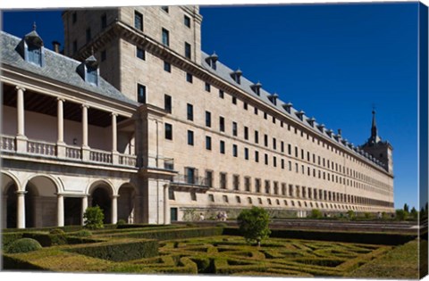 Framed El Escorial Royal Monastery and Palace, San Lorenzo de El Escorial, Spain Print