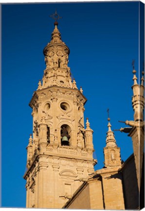 Framed Cathedral of Santa Maria de la Redonda, Logrono, Spain Print