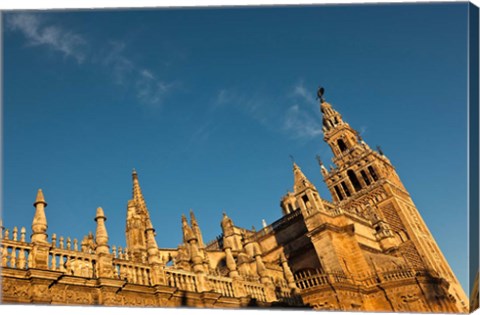 Framed Cathedral And Giralda Tower, Seville, Spain Print