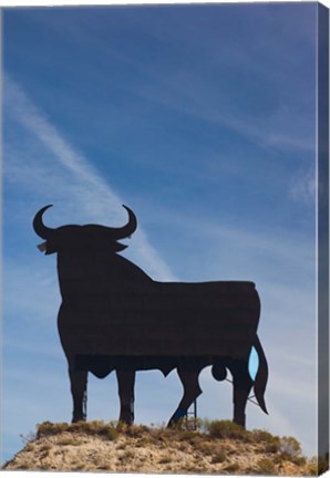 Framed Famous Bull Symbols of the Bodegas Osborne, Puerto de Santa Maria, Spain Print