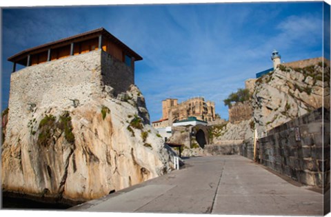 Framed Pier View, Castro-Urdiales, Spain Print