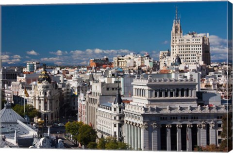 Framed Plaza de la Cibeles, Madrid, Spain Print