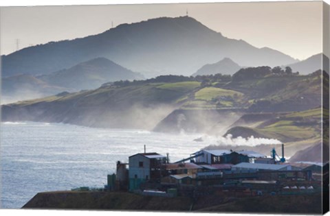 Framed Rio de Bilbao Estuary, Miono, Spain Print