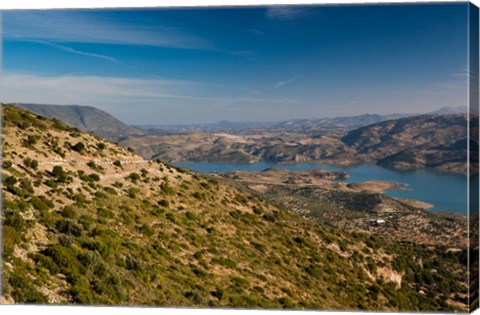 Framed Sierra Margarita Landscape, Grazalema-Zahara de la Sierra, Spain Print