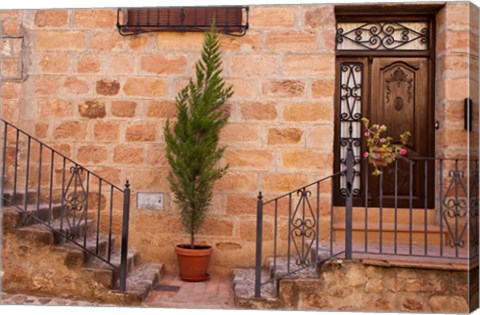 Framed Spain, Andalusia Street scene in the town of Banos de la Encina Print