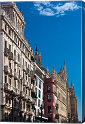 Framed Spain, Spain, Seville, Avenida Constitucion avenue Print