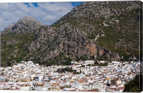 Framed Spain, Ubrique, Andalucian White Village Print