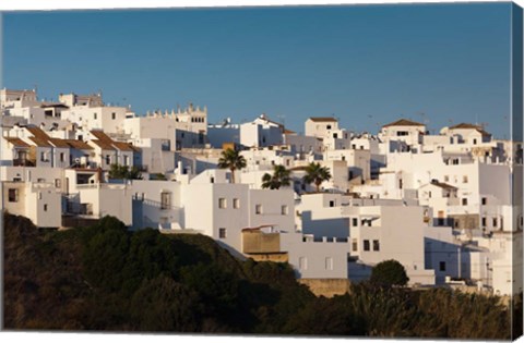 Framed Spain, Vejer de la Frontera, Elevated Town View Print