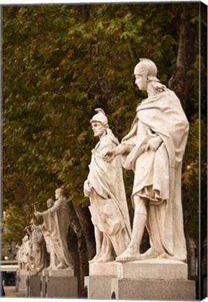 Framed Statues of Spanish Kings, Royal Palace, Madrid, Spain Print