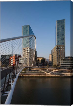 Framed Zubizuri Bridge, Bilbao, Spain Print