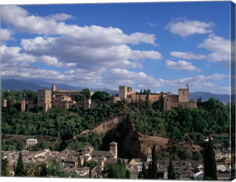 Framed Alhambra, Granada, Andalusia, Spain Print