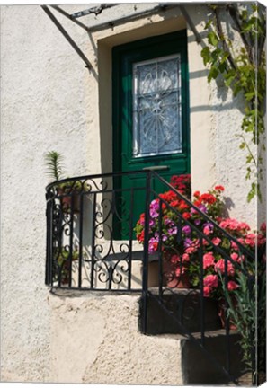 Framed Doorway, Skala Sykaminia, Lesvos, Mithymna, Northeastern Aegean Islands, Greece Print