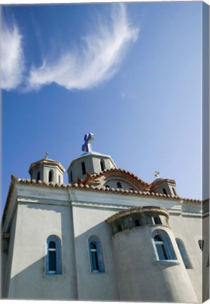 Framed Greece, Aegean Islands, Samos, Agia Triada Church Print