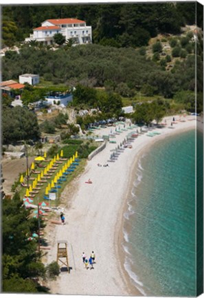 Framed Tsamadou Beach, Kokkari, Samos, Aegean Islands, Greece Print