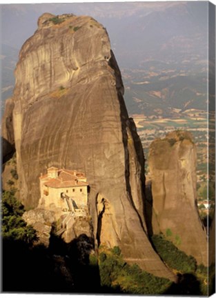 Framed Roussanou Monastery, Meteora, Thessaly, Greece Print