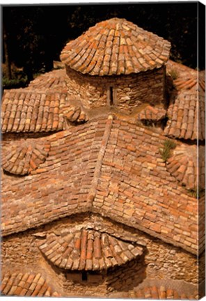 Framed Tile Roof, Karitena, Peloponnese, Central Arcadia, Greece Print