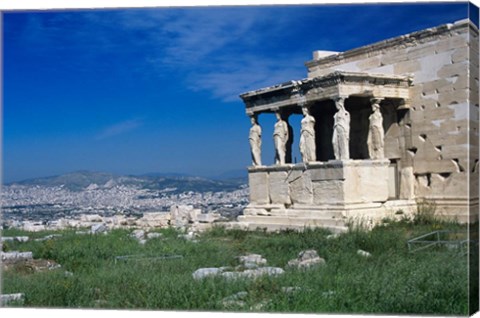 Framed Porch of The Caryatids, Acropolis of Athens, Greece Print