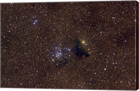 Framed NGC 6520, an open cluster in the Constellation Sagittarius Print