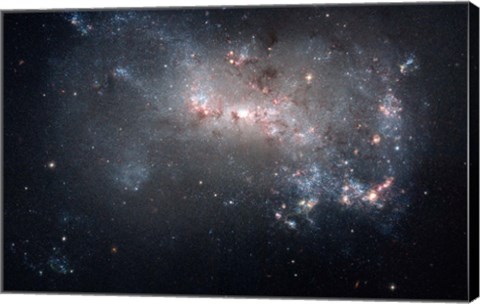 Framed Magellanic dwarf irregular galaxy NGC 4449 in the Constellation Canes Venatici Print