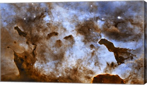 Framed Carina Nebula Star-Forming Pillars Print