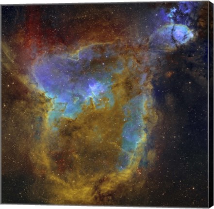 Framed IC 1805, the Heart Nebula I Print