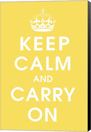 Framed Keep Calm Lemon Zest Print