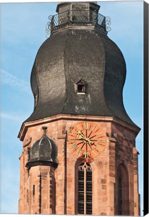 Framed Church of the Holy Ghost, Old Town Heidelberg Print