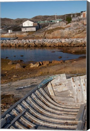 Framed Newfoundland &amp; Labrador, Hopedale Print