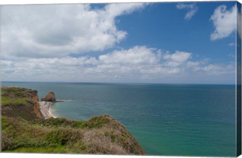 Framed Point du Hoc, WWII site Print