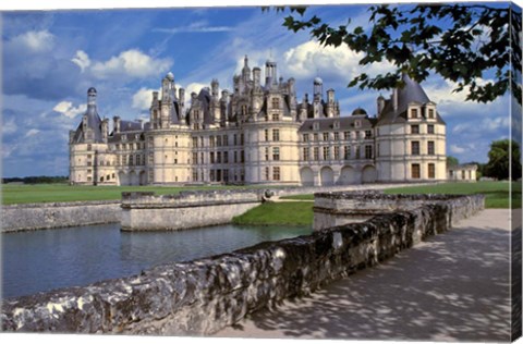 Framed France, Chateau Chambord, Loire Valley Print