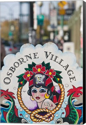 Framed Sign for Osborne Village Print