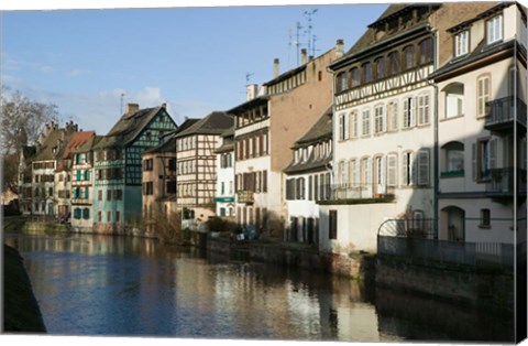 Framed Petite France Houses along the River Print