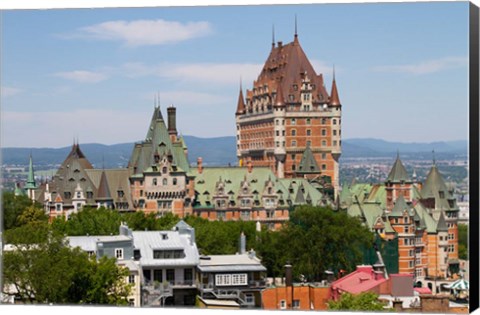 Framed Fairmont Le Chateau Frontenac Hotel Print