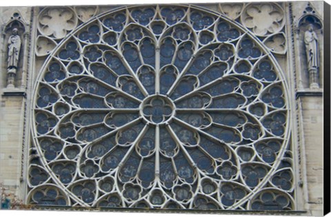 Framed South Rose Window of Notre-Dame, Paris, France Print