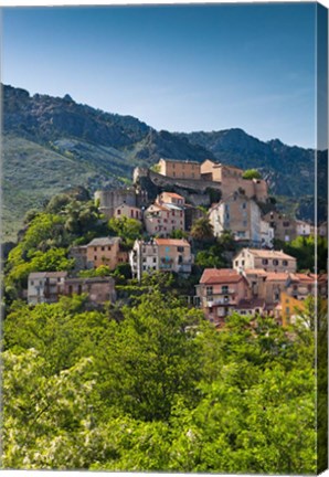 Framed City of Corsica, France Print