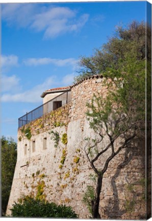 Framed Citadel Wall, Corsica, France Print