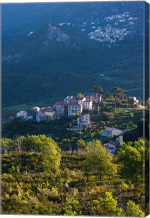 Framed Nebbio Landscape, Murato, France Print