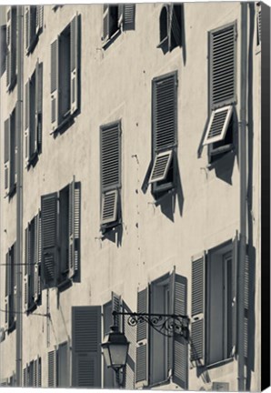 Framed Details of a Building in Corsica Print