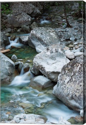 Framed Restonica River, Gorges de la Restonica Print