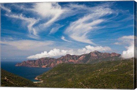 Framed Golfe de Girolata Gulf Print