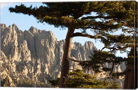 Framed Aiguilles de Bavella Peaks Print