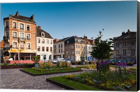 Framed Place Godefroy de Bouillon, France Print