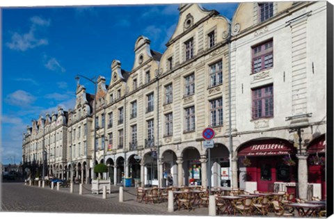 Framed Place des Heroes, Arras, Pas de Calais, France Print